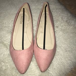 Stelio Pink Suede flats